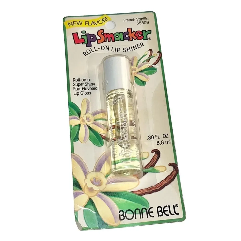 VTG Bonne Bell Lip Smacker Roll On Lip Shiner Gloss Clear French Vanilla
